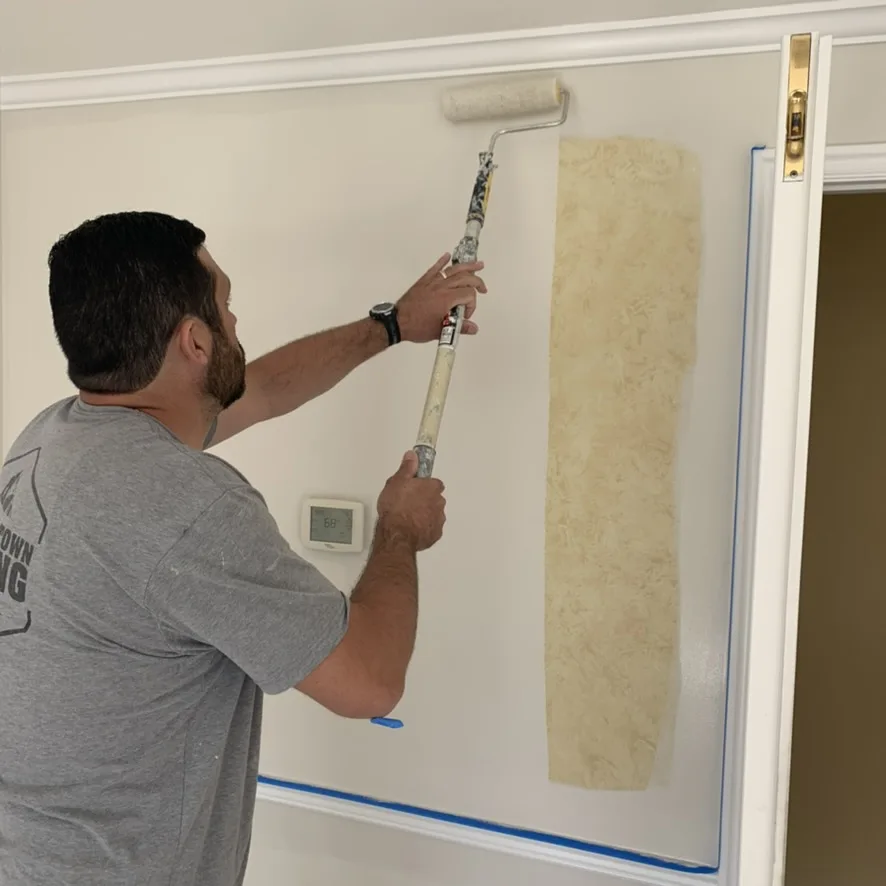 Interior roller painting