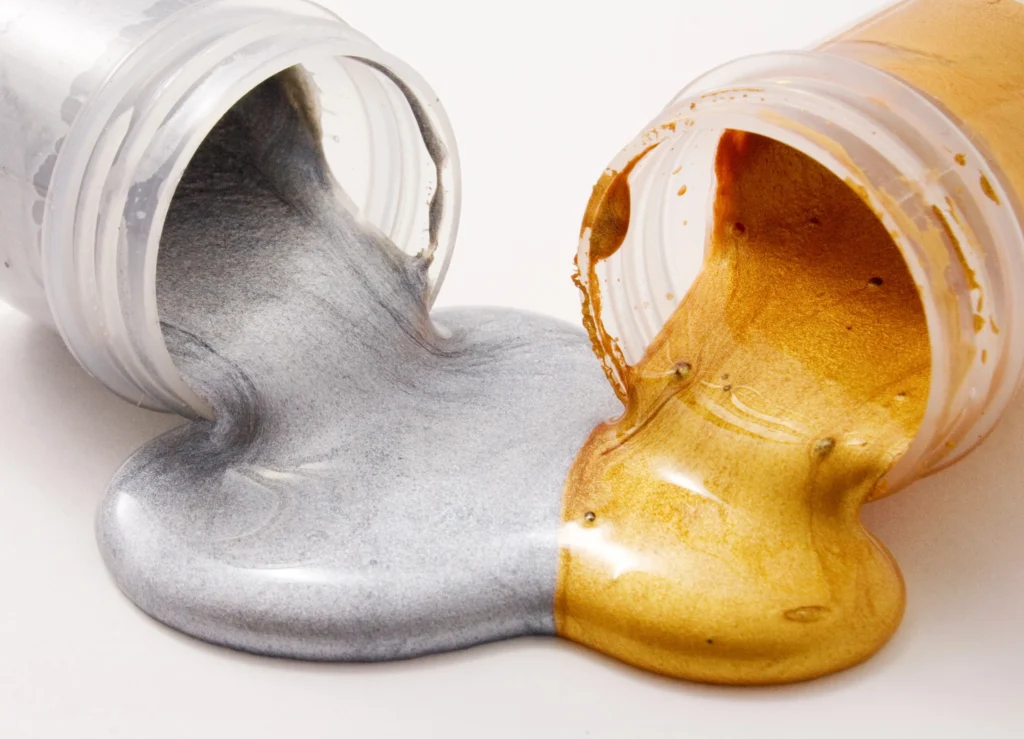 Incorporating Metallic Paint In A Home Incorporating metallic paint in a home