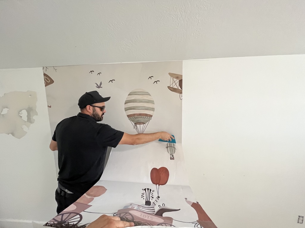 installation- wallpaper